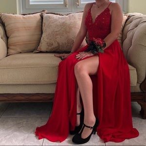 Red prom dress